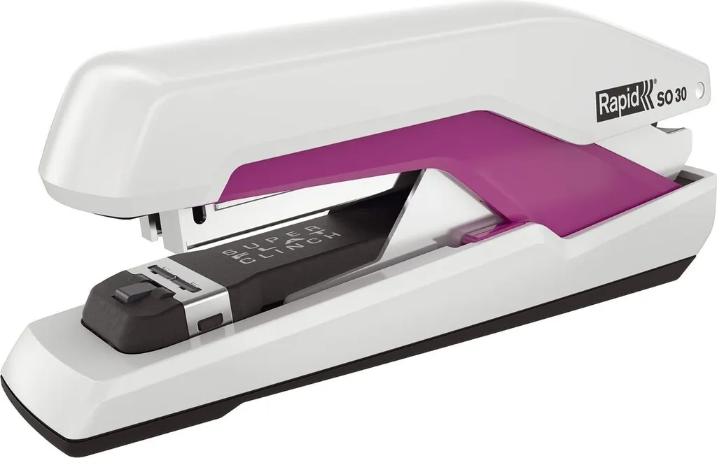 Cucitrice Rapid 5000548 SO30 Supreme Omnipress 30 Fogli Rosa e Bianco