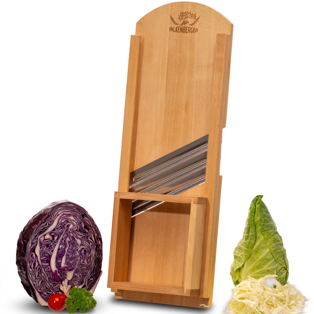 FALKENBERGER Krauthobel L massive Buche, Maße 56 × 19 × 3,5 Produktbild 