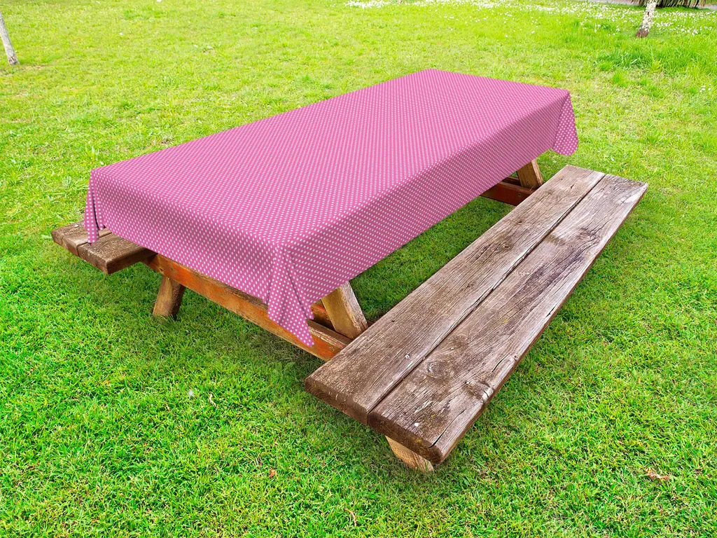 Tovaglia Esterno Rosa Vittoriana 145x210 Impermeabile ABAKUHAUS