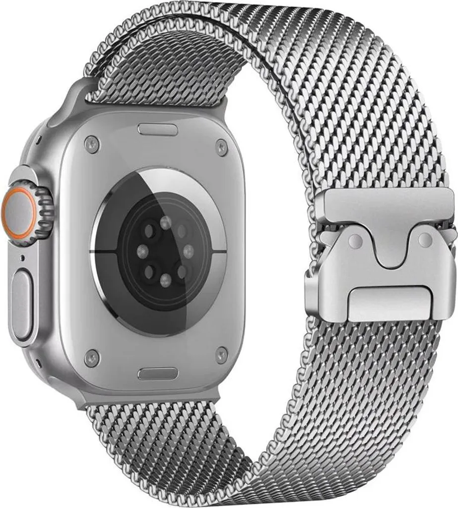 Cinturino Maglia Milanese Argento Acciaio Inossidabile 38/40/41/42mm S11