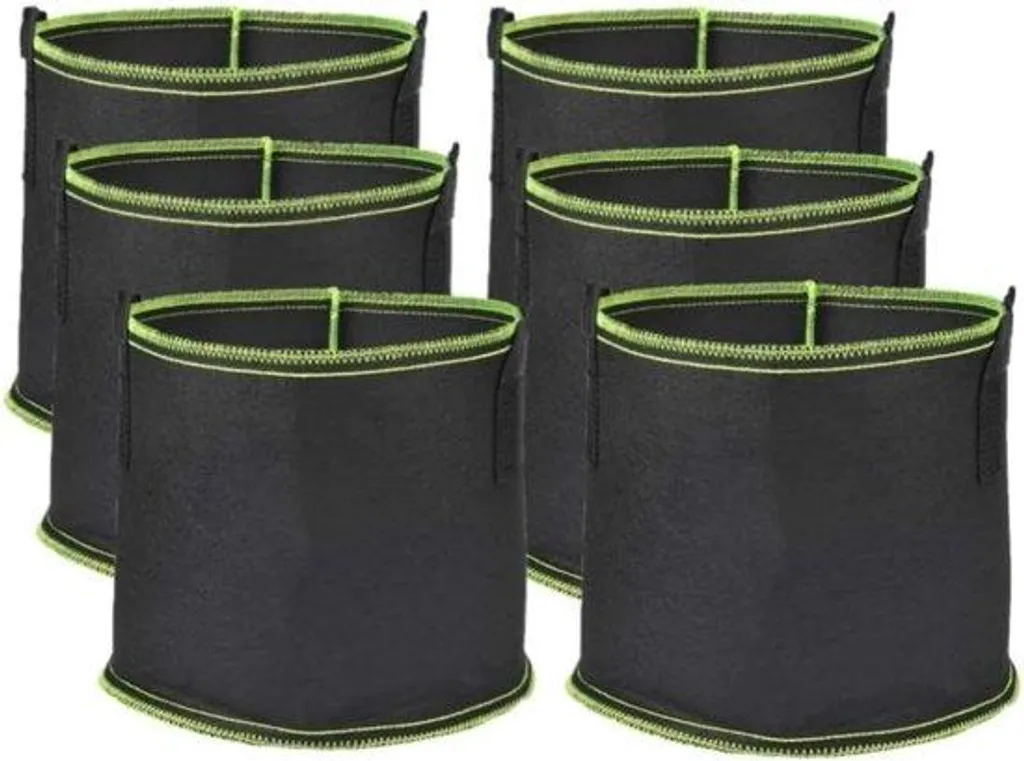 Grand pot de fleurs 17,6L pour terrasse et balcon lot de 6 verts