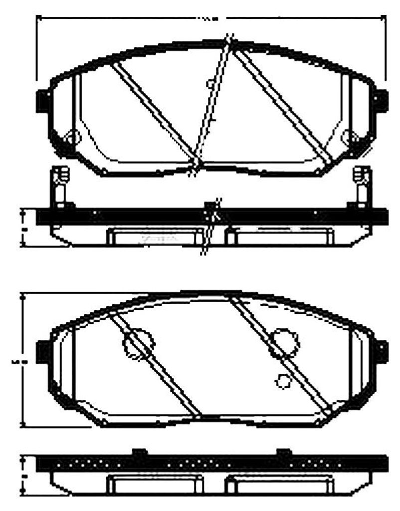 Bremsbelagsatz Scheiben 17,3 mm TRISCAN IAM-Expertise für u.a. KIA SORENTO
