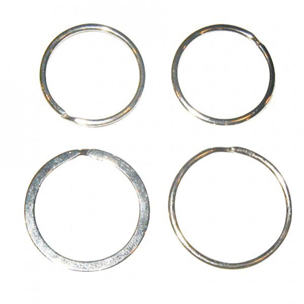 Schlüsselringe verchromt 4 Stück