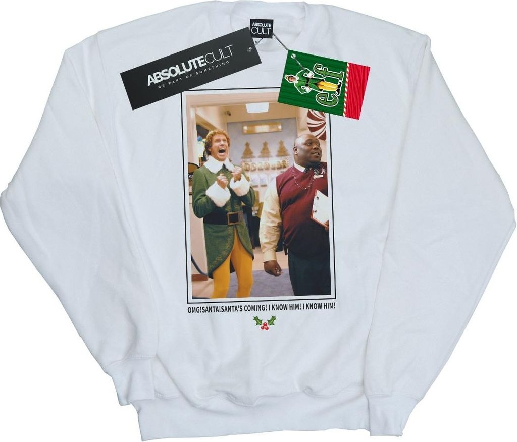 Elf - "OMG" Sweatshirt für Herren BI22400 (3XL) (Weiß)