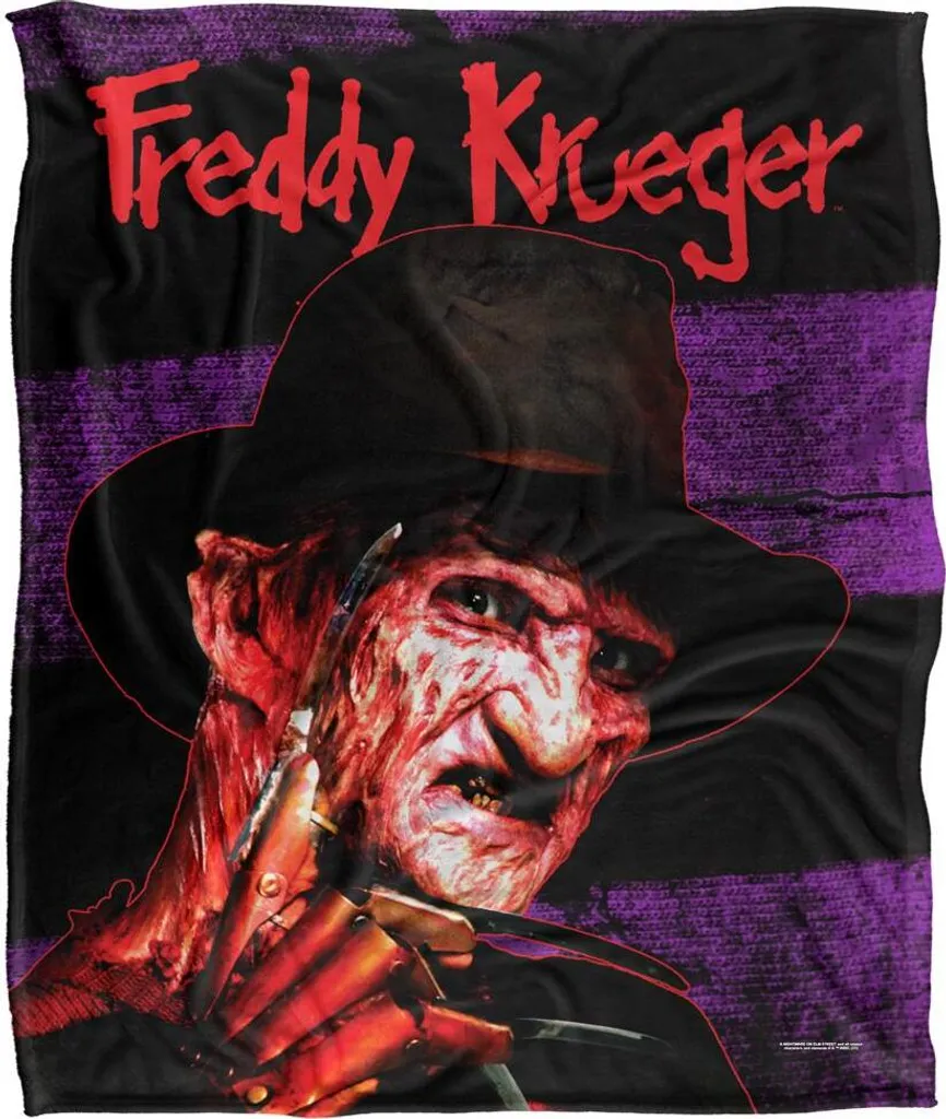 Couverture Nightmare On Elm Street Portrait TV19476 Coloré - 120x150cm
