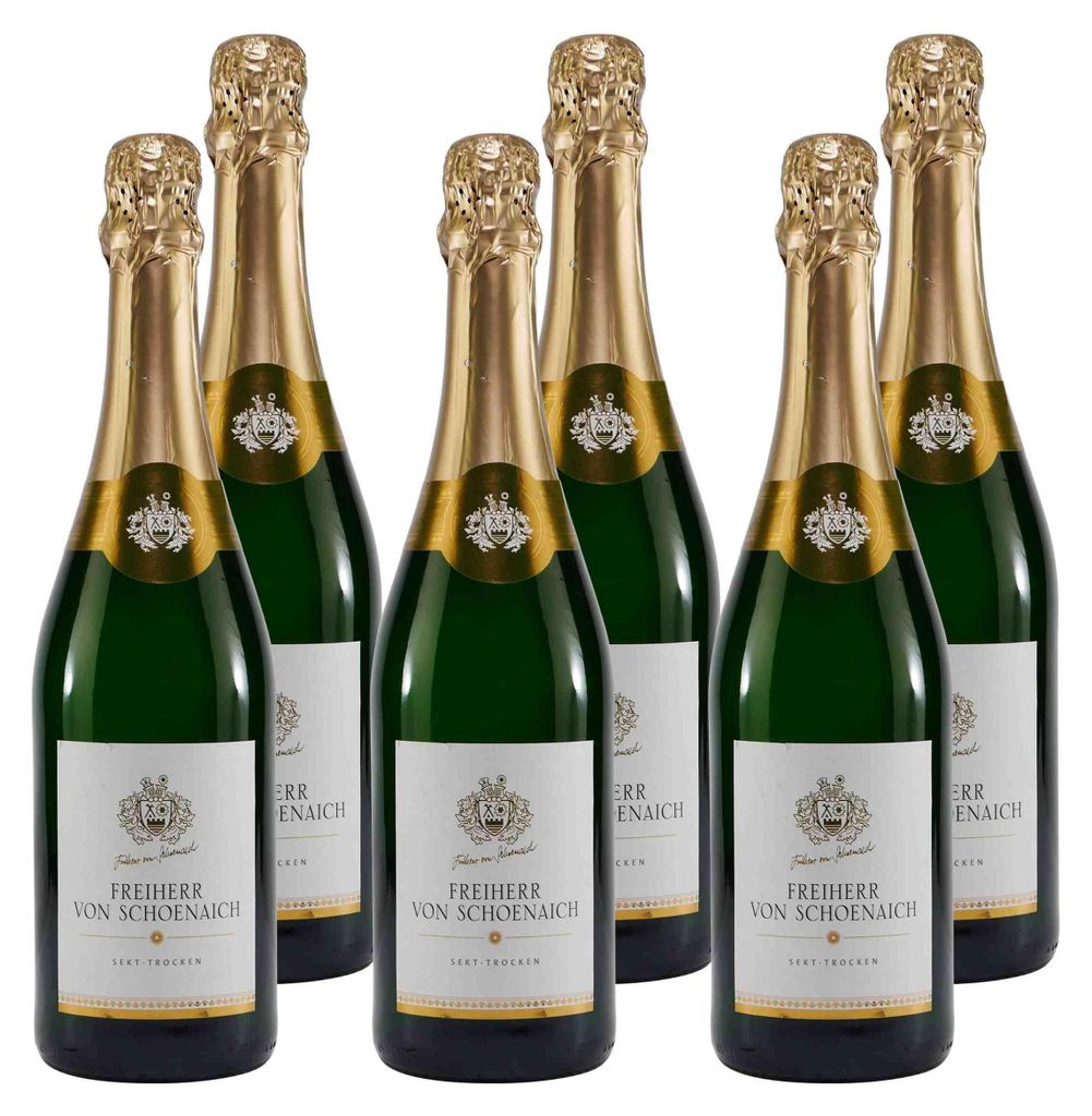 Freiherr von Schoenaich Sekt -trocken- (6 x 0,75L) Produktbild 
