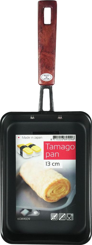 Emro Aziatica | Tamagoyaki-pfanne - 19 X 13 Cm - Rechteckige Form - Gleichmäßiges Braten - Stahlpfanne