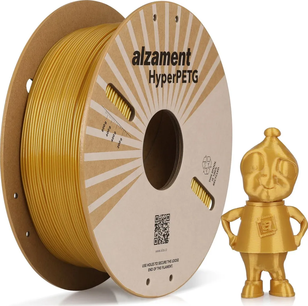 Filament PETG or 1kg Alzament pour prototypes techniques et pièces 3D