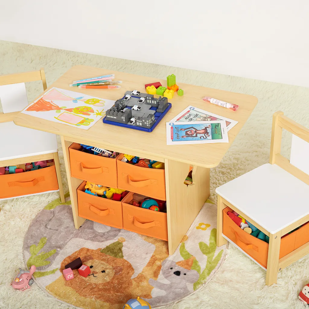 Crea l'Angolo dei Sogni: Tavolo Yorbay per Bambini con Sedie - 2