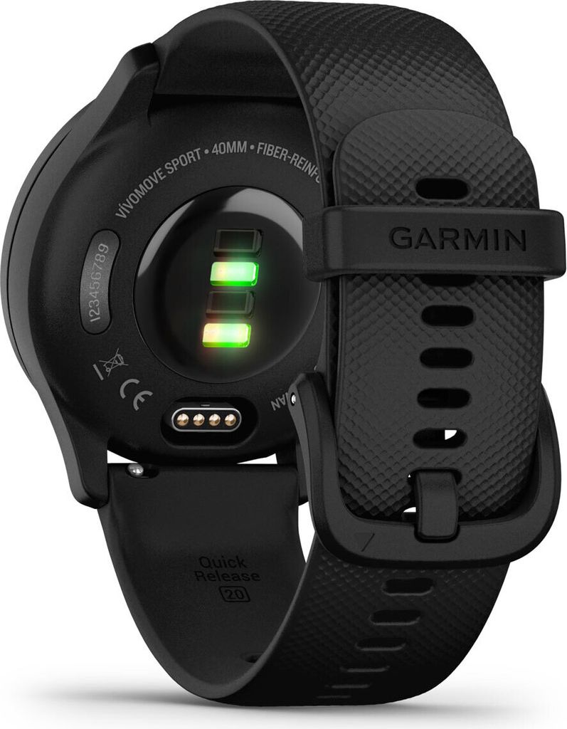 Garmin VIVOMOVE SPORT czarny/łupkowo-szary Zdjęcie produktu 4