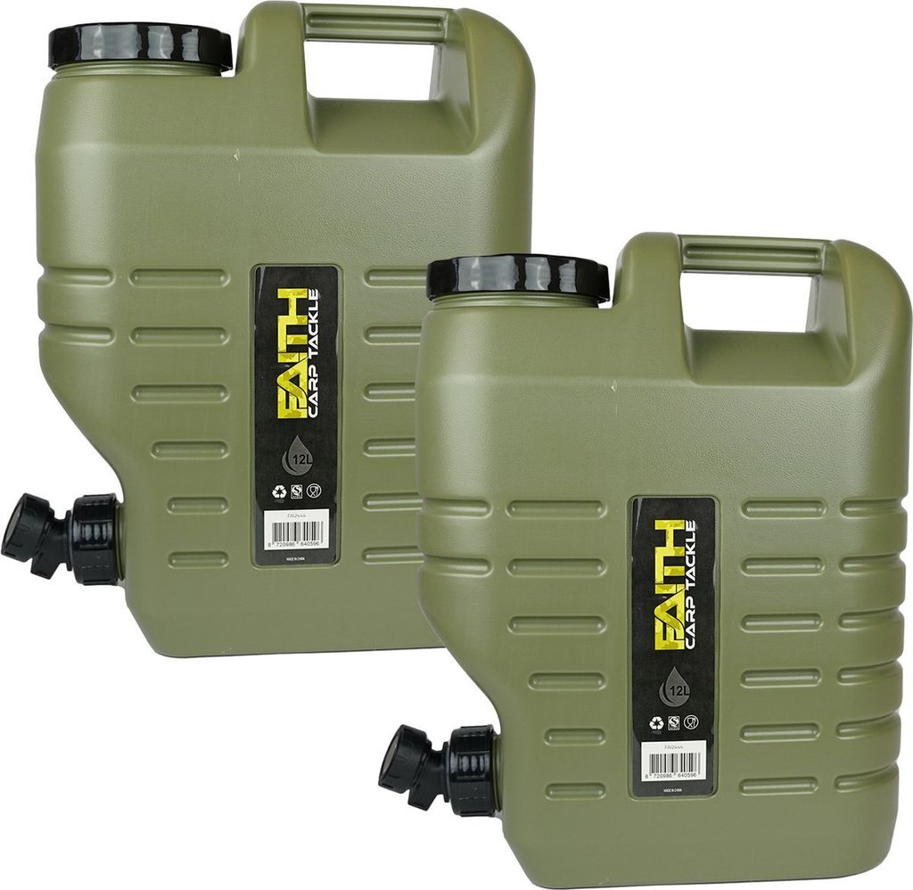 Faith - 2 bidons - 12 litres - Polyéthylène vert - Image du produit 
