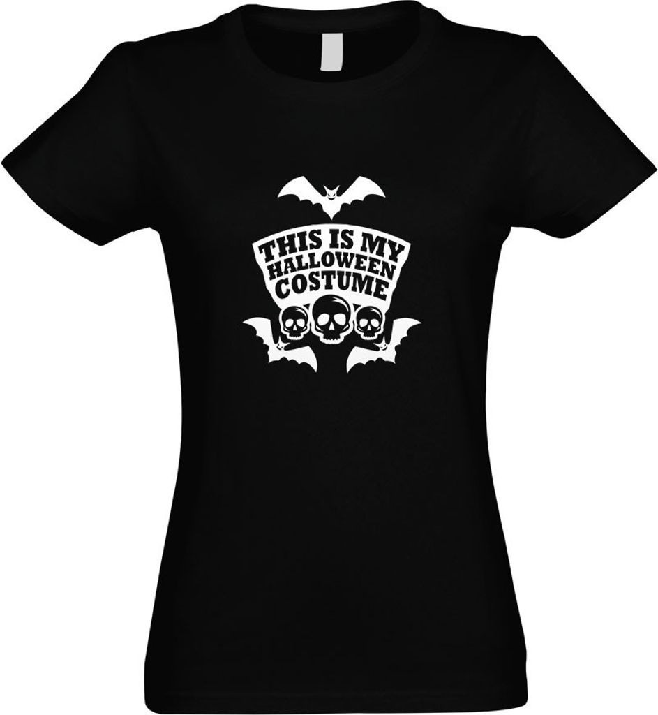 Kiwistar - T-Shirt tailliert - Damen - schwarz - My Halloween Costume II - mit Motiv Bedruckt - Funshirt Design - Sport - Freizeit - Damen - XL