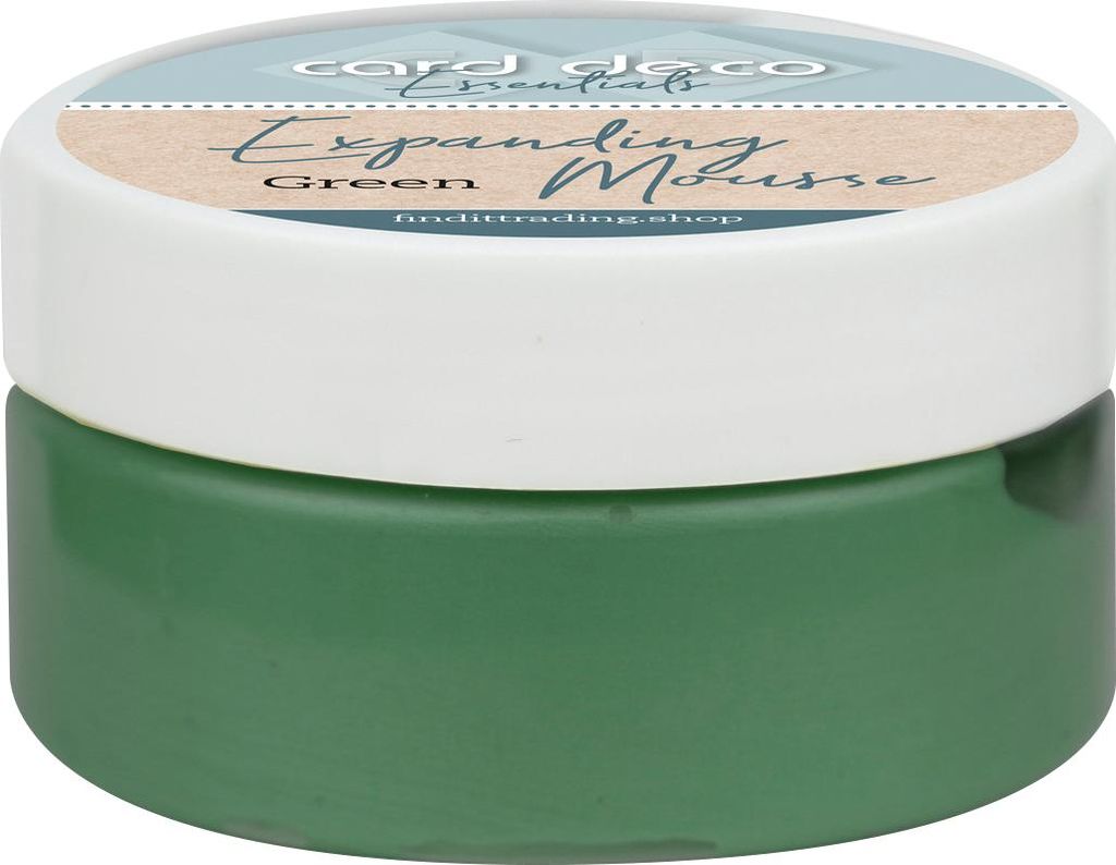 Schabloniercreme Expanding Mousse 60g für kreative Bastelprojekte und Dekoration Green