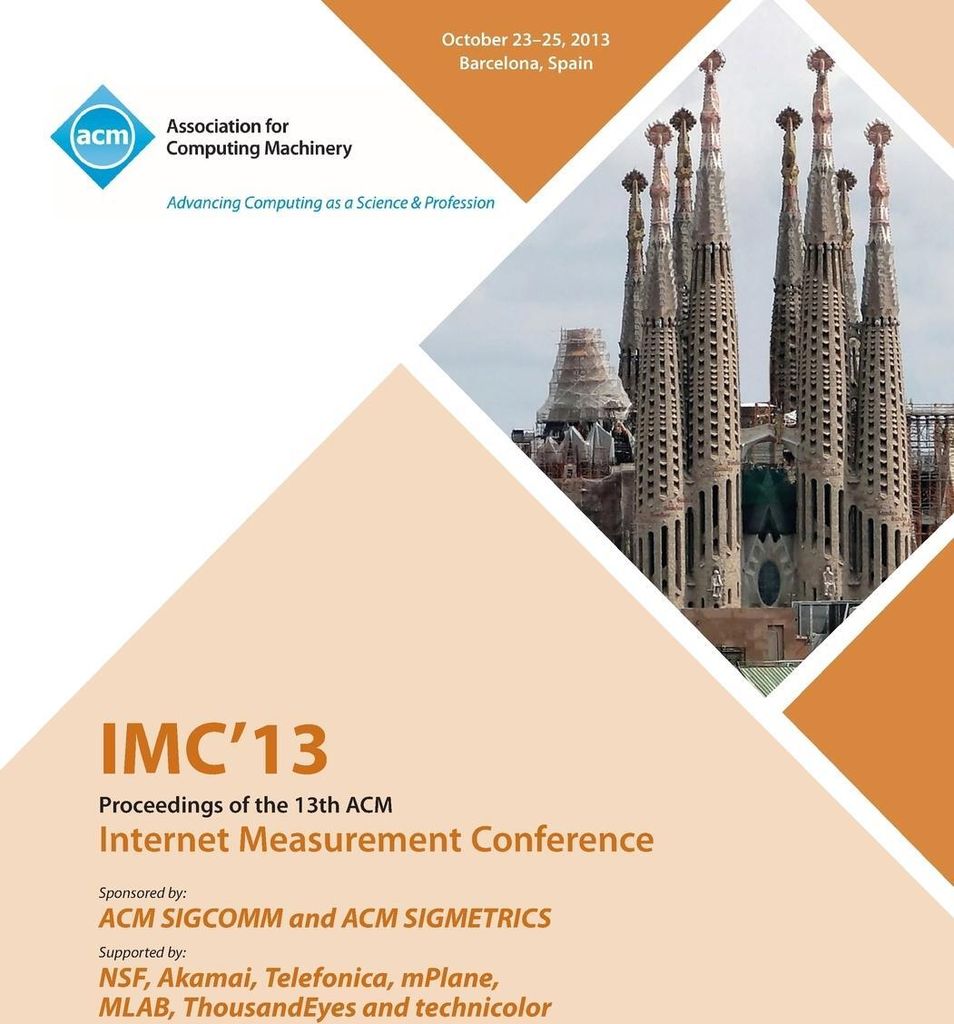IMC 13 Proceedings of the 13th ACM Internet Measurement Conference