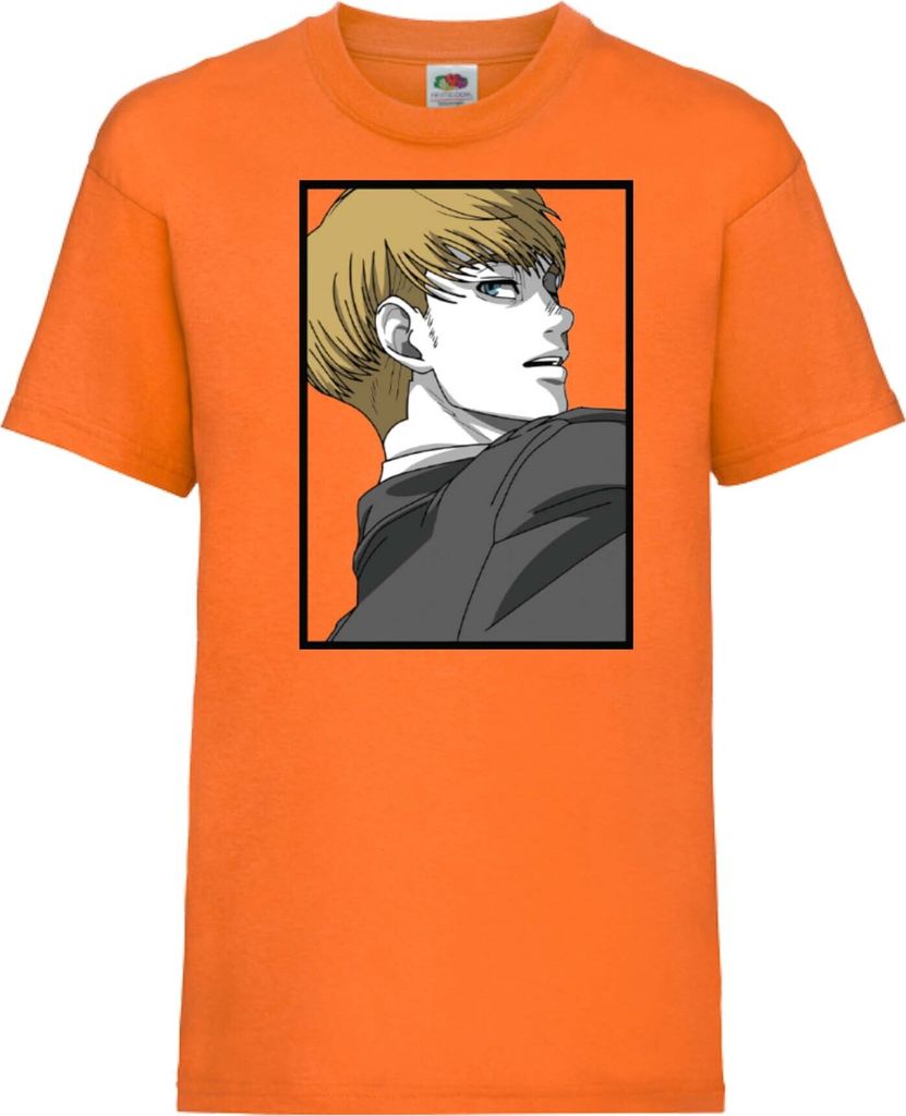 Kinder T-Shirt Japan Animation Manga Anime Comics Attack Anime On Titan Armin Arlert Var-017 Armin Arlert, 9-11 Jahr - 140 / Orange