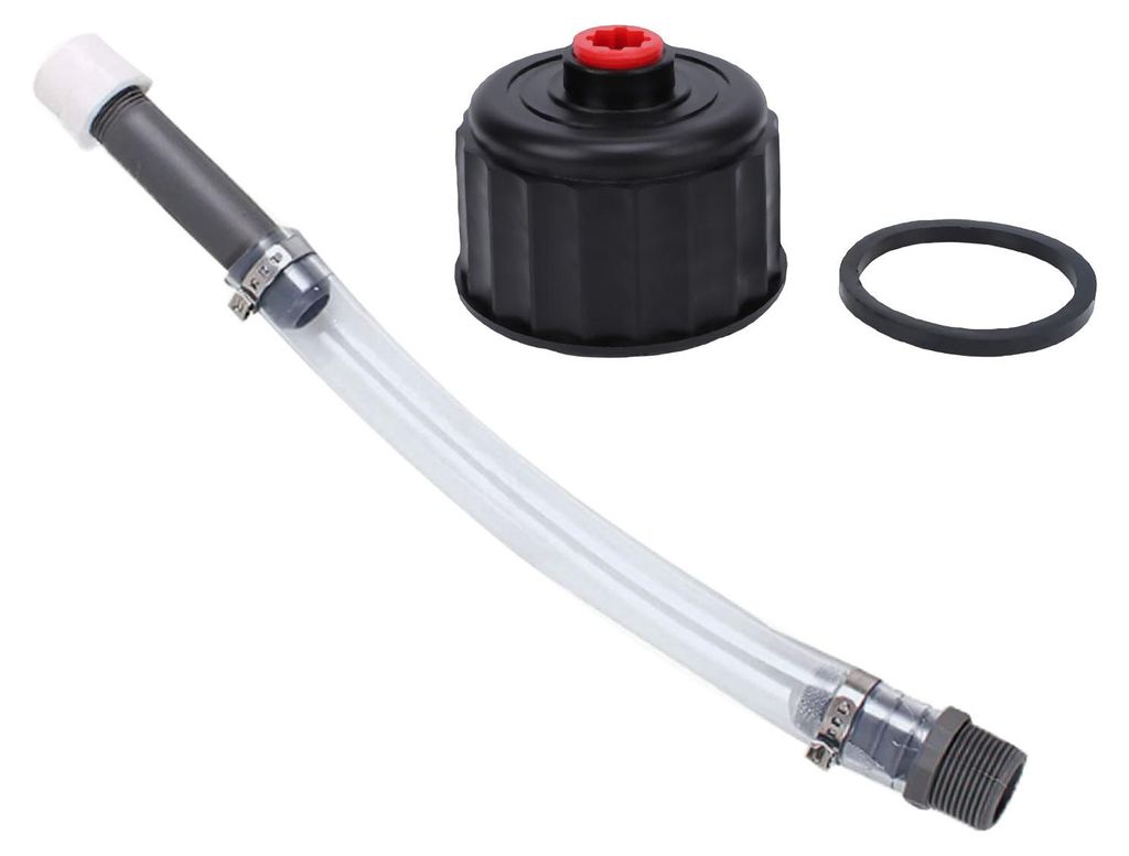 Racing-Kraftstoff-Einfüllschlauch-Set, Ersatz für Jegs 3 5 5,5 Gallon Jugs Jug mit Kappe, Grau