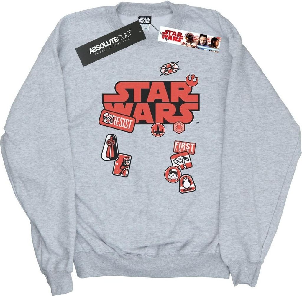 Star Wars - "The Last Jedi" Sweatshirt für Herren BI46192 (M) (Grau)