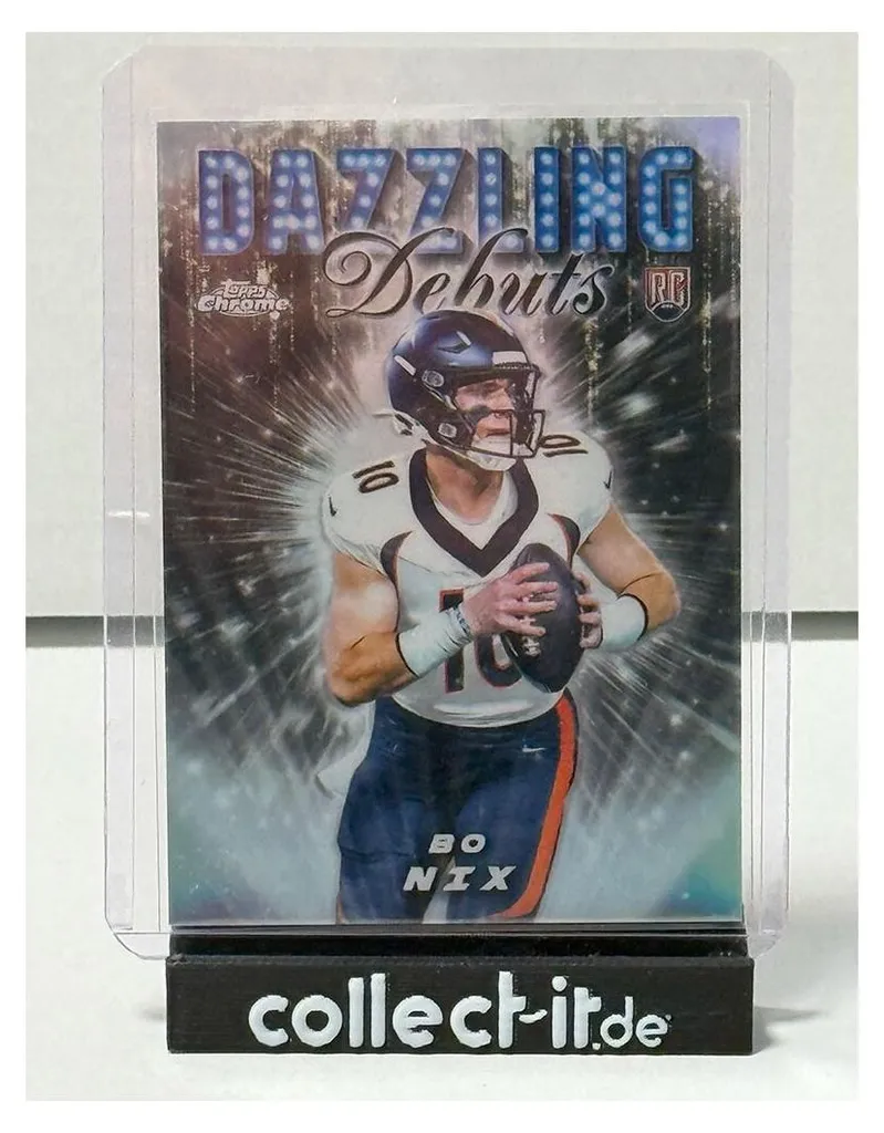Carte à Collectionner Bo Nix Topps Chrome 2024 DD-6 NFL