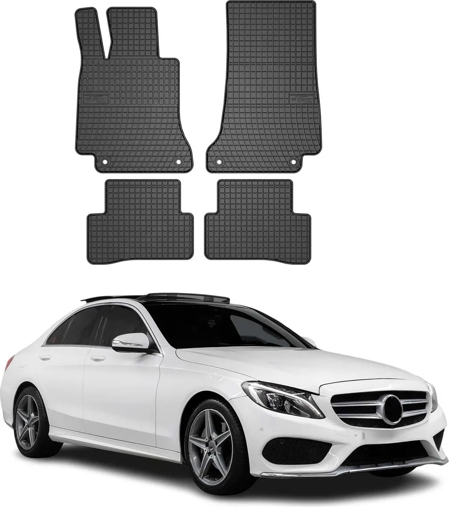 Tappetini in Gomma Mercedes W205 (2014-2021) - Qualità Originale
