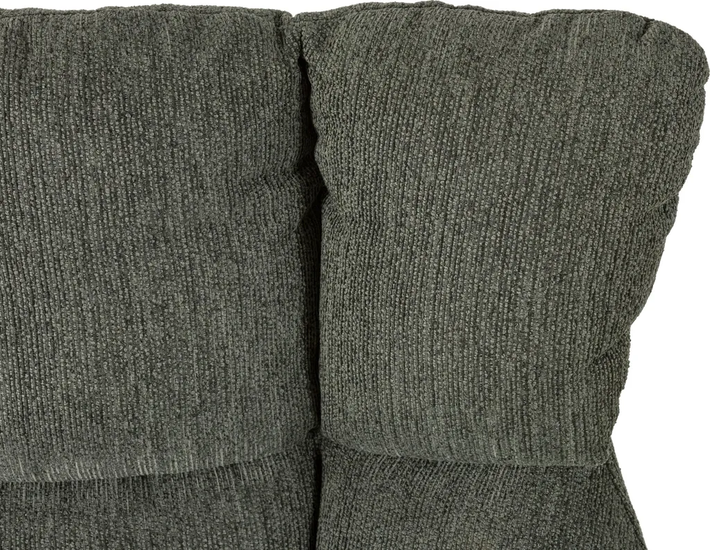 Fauteuil Design Matelassé Gris et Métal Noir ODETTE CALICOSY - H89 cm - 7