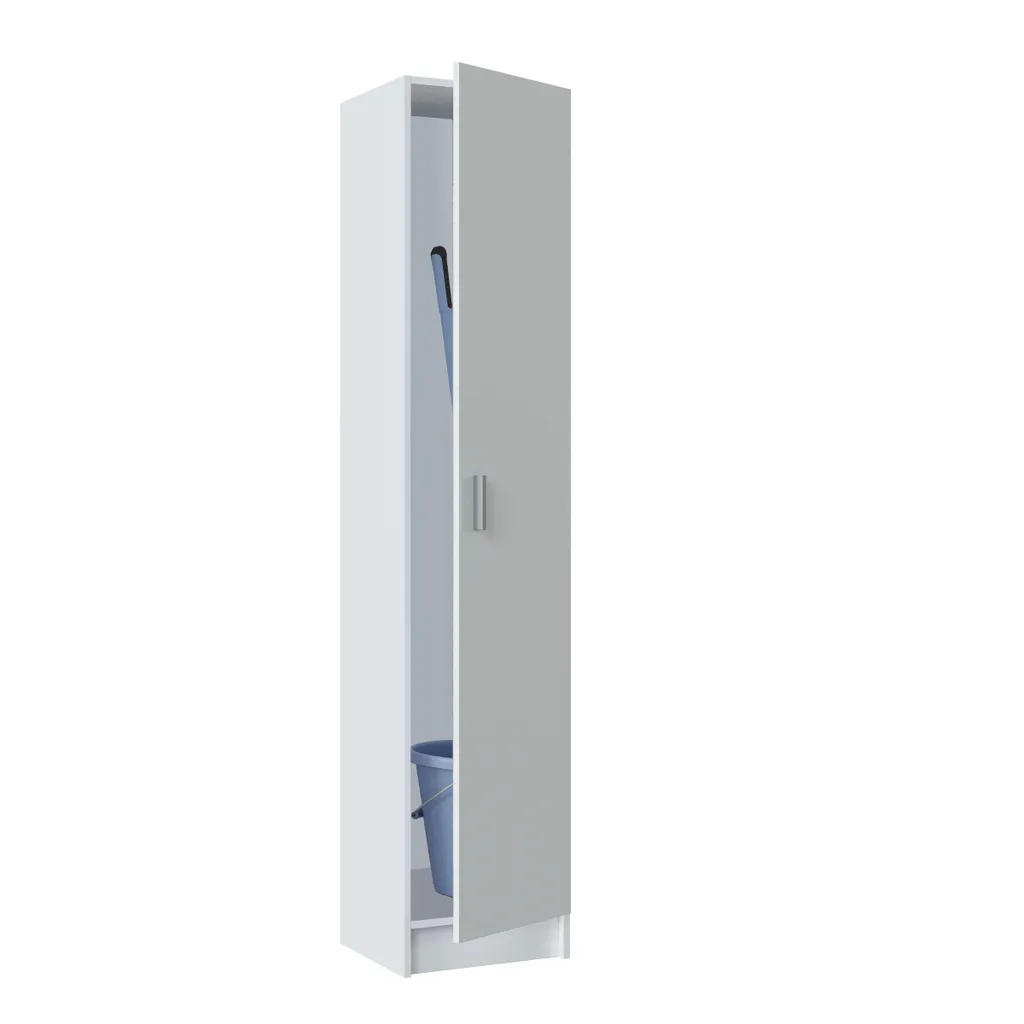 Armoire polyvalente Multipurpose blanche dim. 37x180x37 cm pour studio