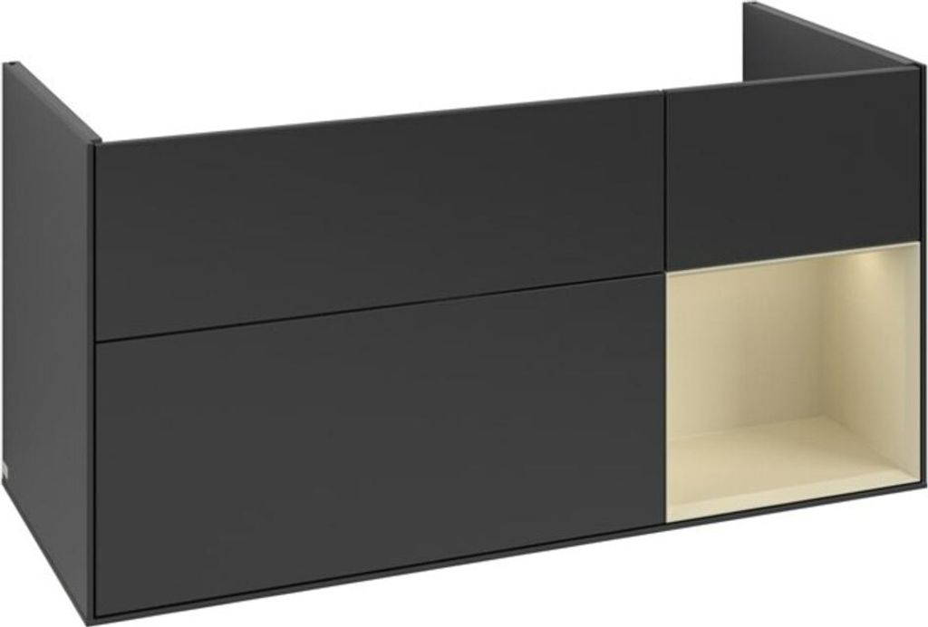 V&B Waschtischunterschrank Finion 119,6x59,1cm, Rg r si G m Lac, bla m Lac