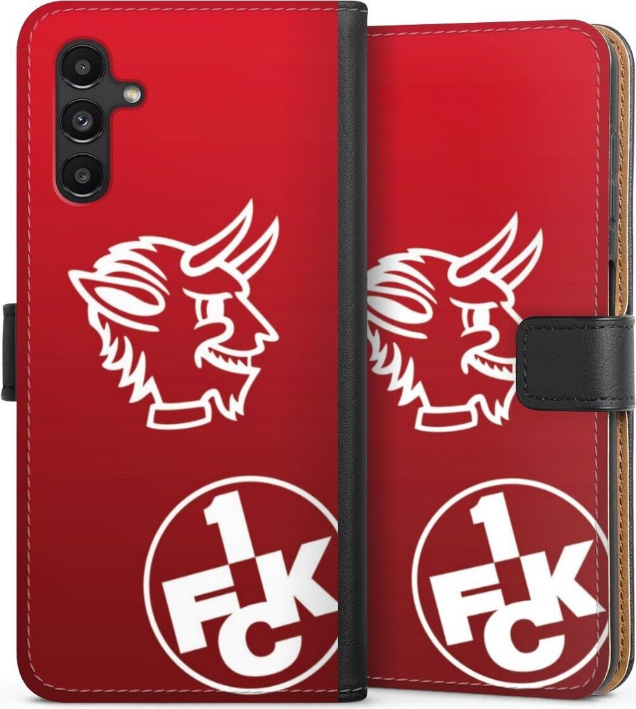 DeinDesign Klapphülle für Samsung Galaxy A04s Handytasche Lederhülle Tasche 1. FC Kaiserslautern Offizielles Lizenzprodukt Teufel