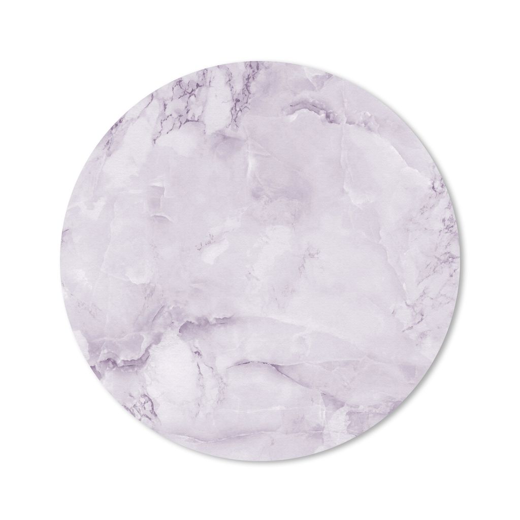 MuchoWow Mauspad Mousepad Marmor - Maserung - Violett 30x30 cm - Mousepads - Maus Mat - Pad - Mausunterlage - Tischunterlage - Schreibtischmatten