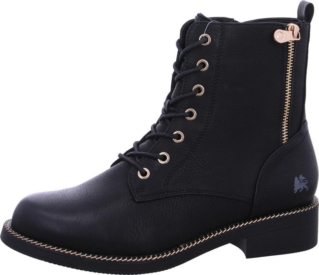 Lerros Damen Schnürstiefel in Schwarz, Größe 36