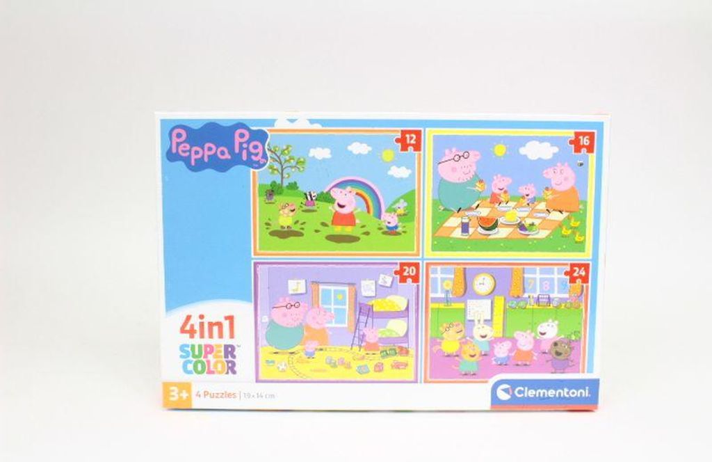 Clementoni Supercolor Peppa Pig 4 in 1, 12 szt., Kreskwki, Zdjęcie produktu 