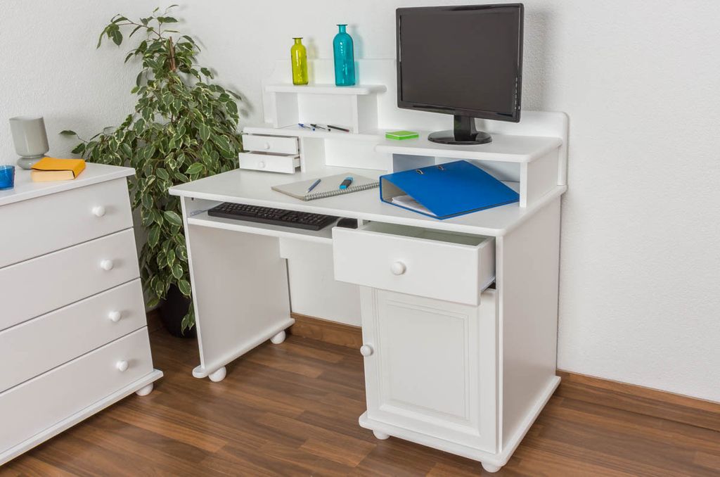 Kinderschreibtisch Holz weiß