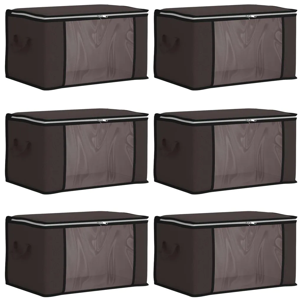 Boîte de rangement avec fenêtre transparente vidaXL - Pack de 6 bacs