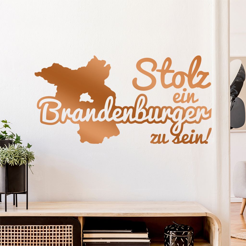 Brandenburger Stolz Wandtattoo Wandaufkleber Wall Sticker - Dekoration, Küche, Wohnzimmer, Schlafzimmer, Badezimmer