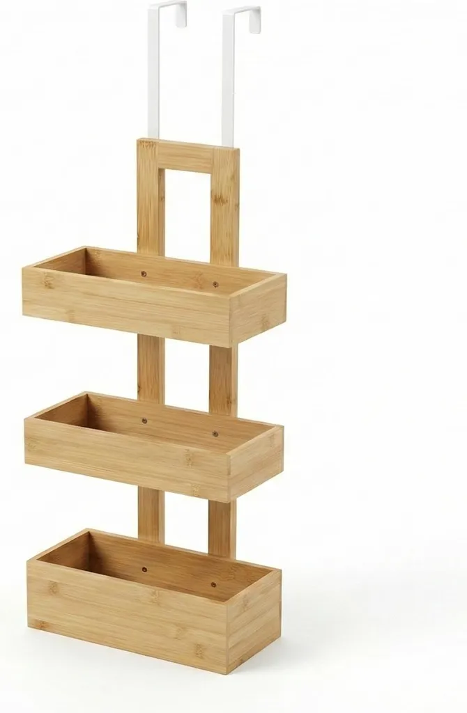 Rangement serviettes de bain RANT 74 cm en bois pour un séchage rapide
