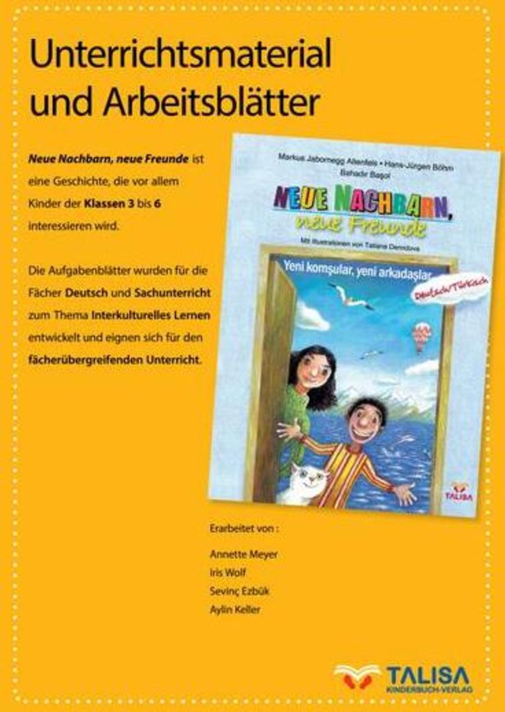 Unterrichtsmaterial und Arbeitsblätter \Neue Nachbarn, neue Freunde\""
