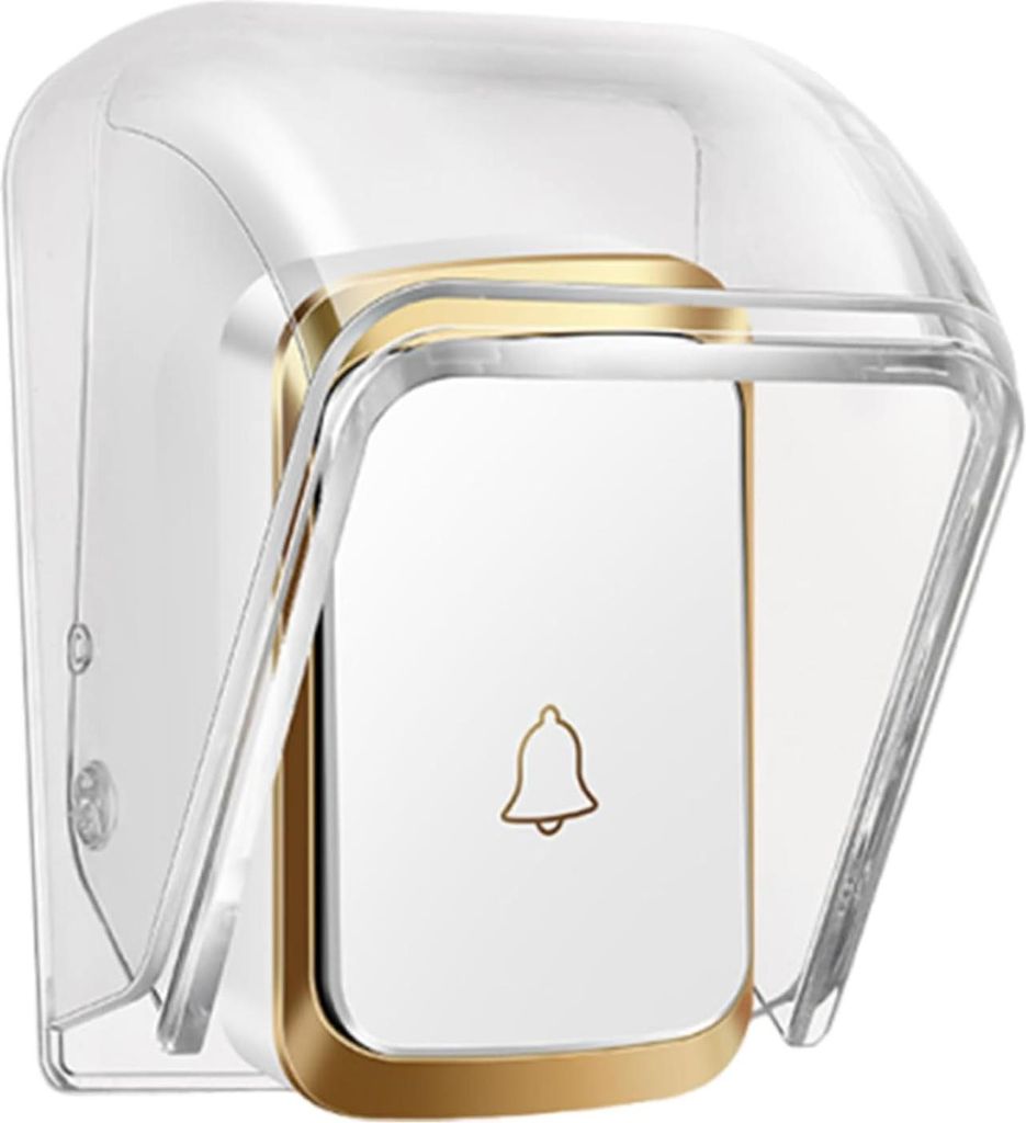 Wasserdichte Abdeckung für Außenklingel, schützt Knopf/Tastatur/Ring vor Witterungseinflüssen.