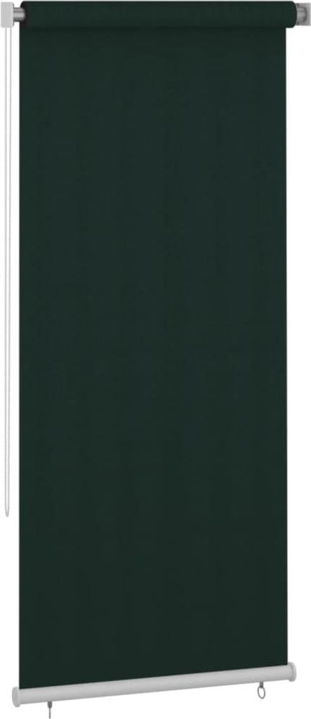 vidaXL Außenrollo 100x230 cm Dunkelgrün HDPE