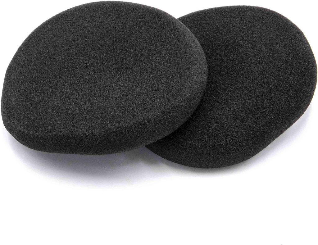 vhbw 2x Ohrpolster kompatibel mit Logitech H800 Kopfhörer Headset, Schaumstoff Schwarz