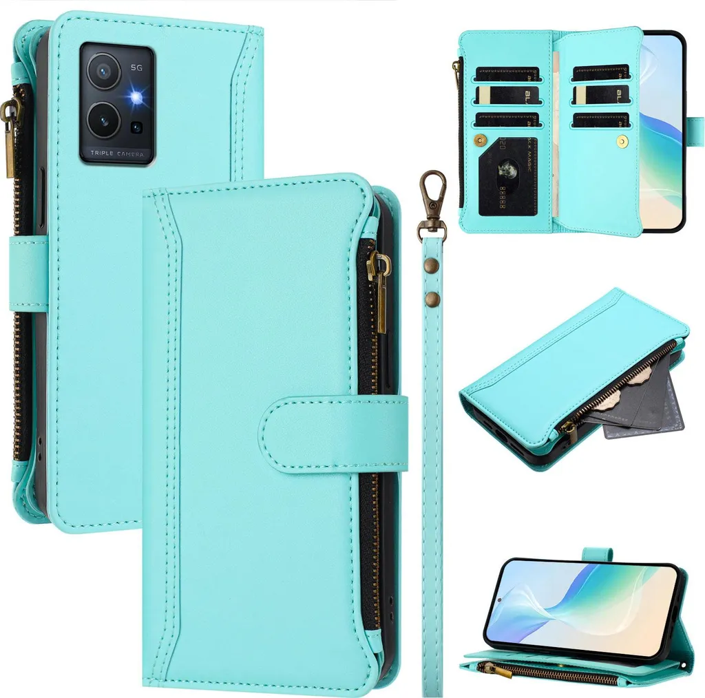 Recensione Custodia Vivo Y55 5G Portafoglio Verde Menta | Best Seller