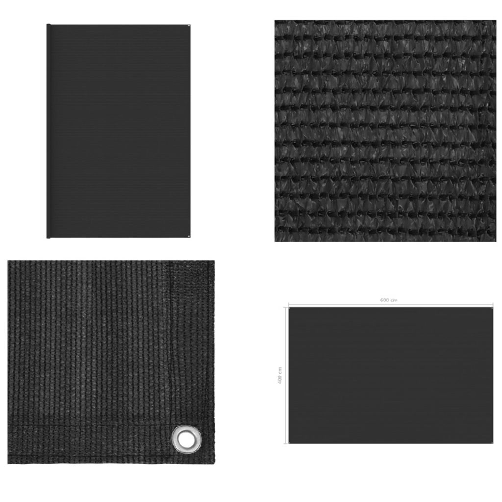 vidaXL Zeltteppich 400x600 cm Anthrazit - Zeltteppich - Zeltteppiche - Campingteppich - Campingteppiche