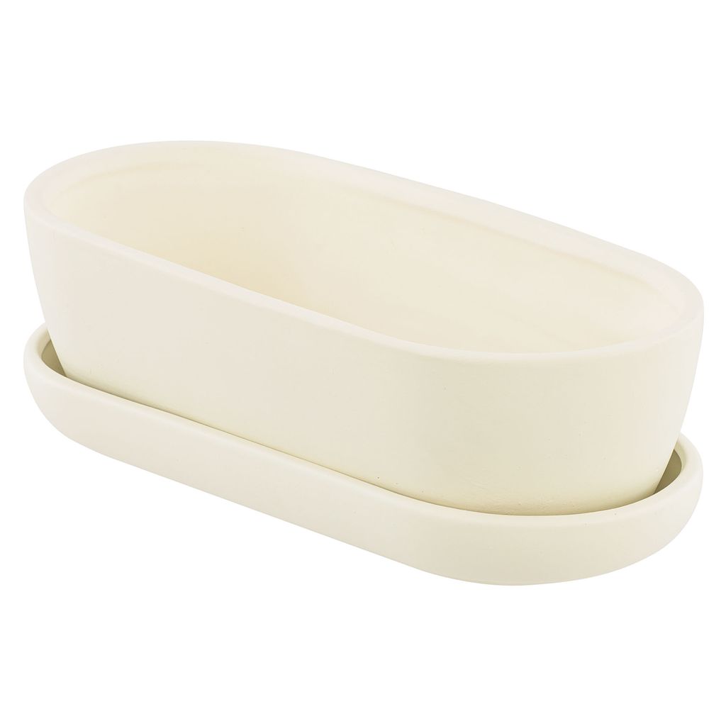 KADAX Vaso Da Fiori Con Sottovaso In Plastica – Minimalista, Resistente Al Gelo E Al Calore, Diametro 15 Cm, Bianco - 3