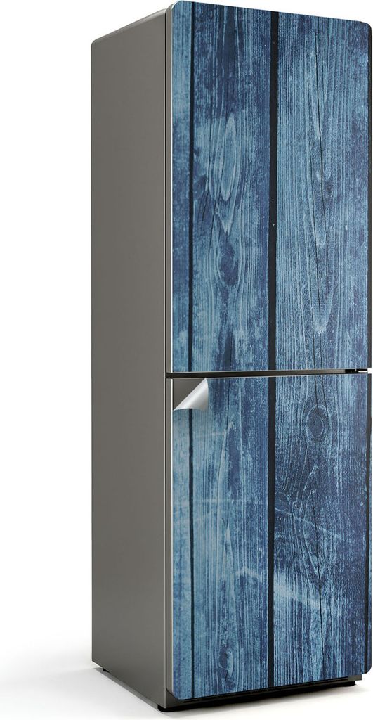 Vertikale Holzbretter – Kühlschrank Aufkleber – Klebefolie Kühlschrank – Kühlschrank Nachbildung – Kühlschrankfolie selbstklebend – K...