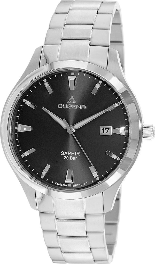 Dugena Herren-Armbanduhr Tresor Master, Quarz, Edelstahl, Produktbild 
