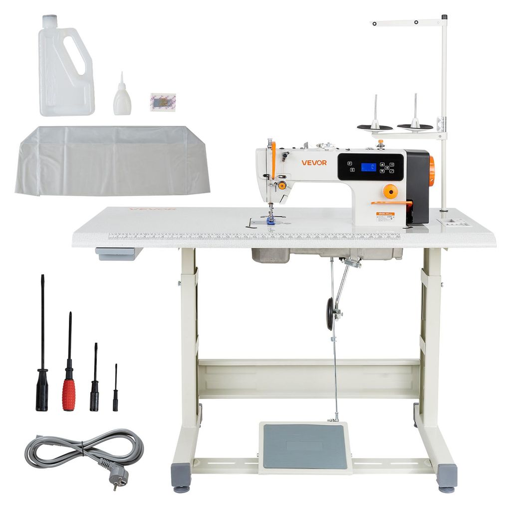 VEVOR Industrienähmaschine, 550-W-Nähmaschinen-Set mit Produktbild 