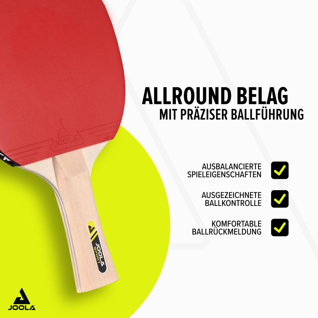JOOLA Set Quattro – 4 Raquettes De Tennis De Table Neon + 8 Balles + Housse, Idéal Pour Jouer En Famille Ou Entre Amis