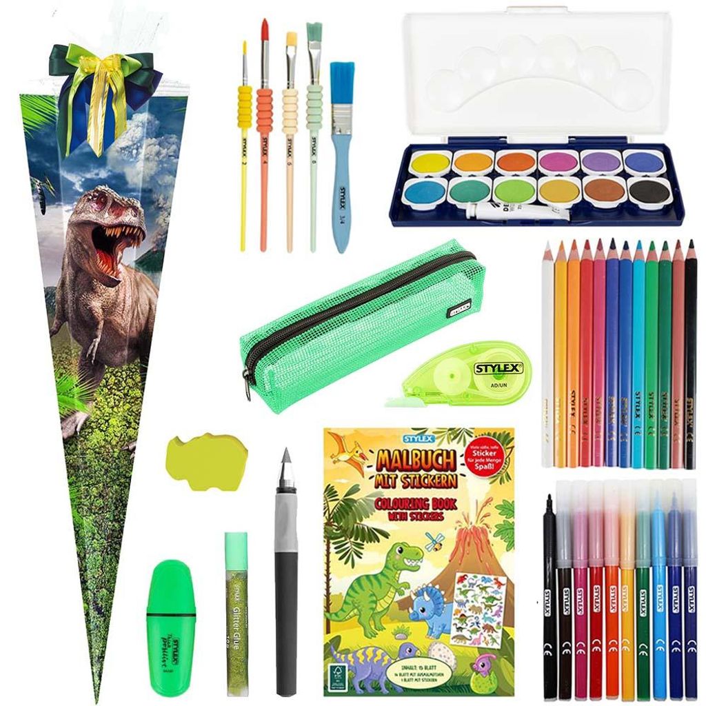 Stylex Schultüte Dinosaurier 85 cm gefüllt