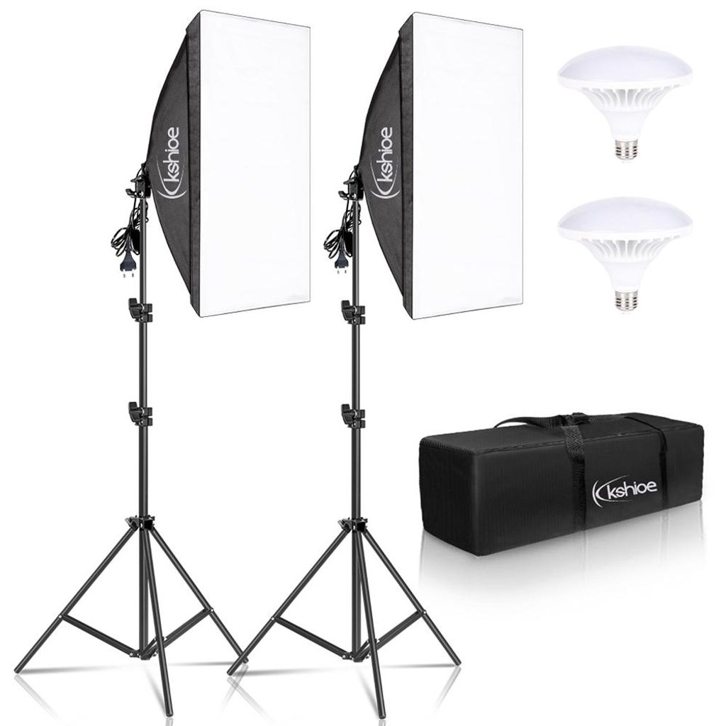 FCH Studio Softbox Set 2x51x69 cm mit 5500K LED Produktbild 