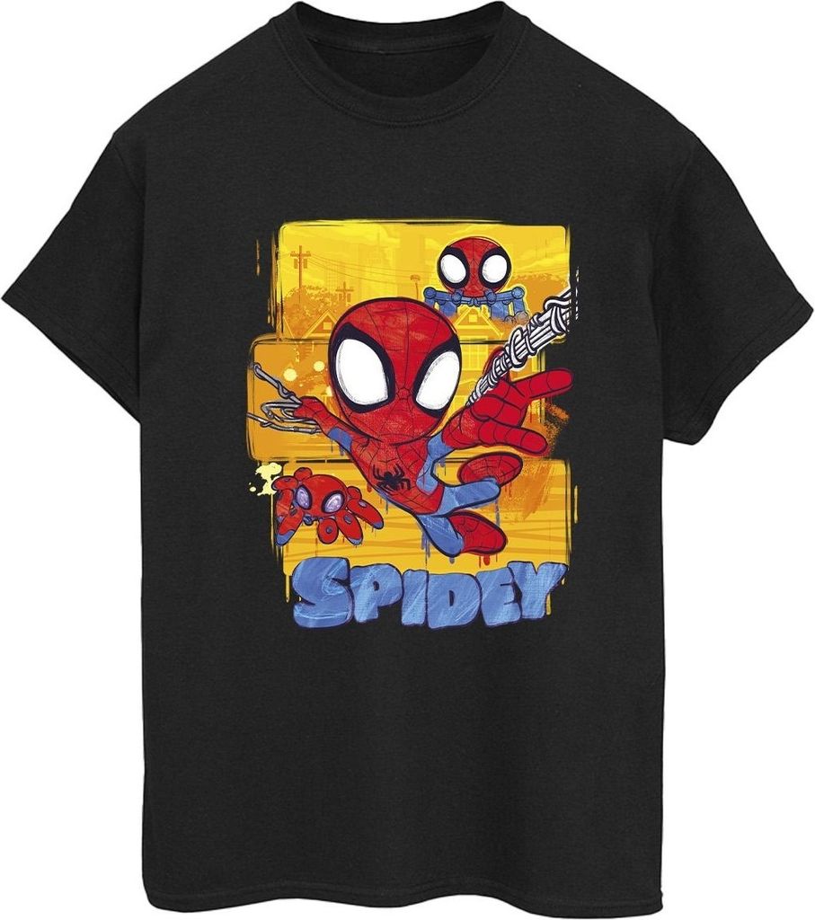 Marvel - "Spidey And His Amazing Friends" T-Shirt für Damen BI43975 (M) (Schwarz)