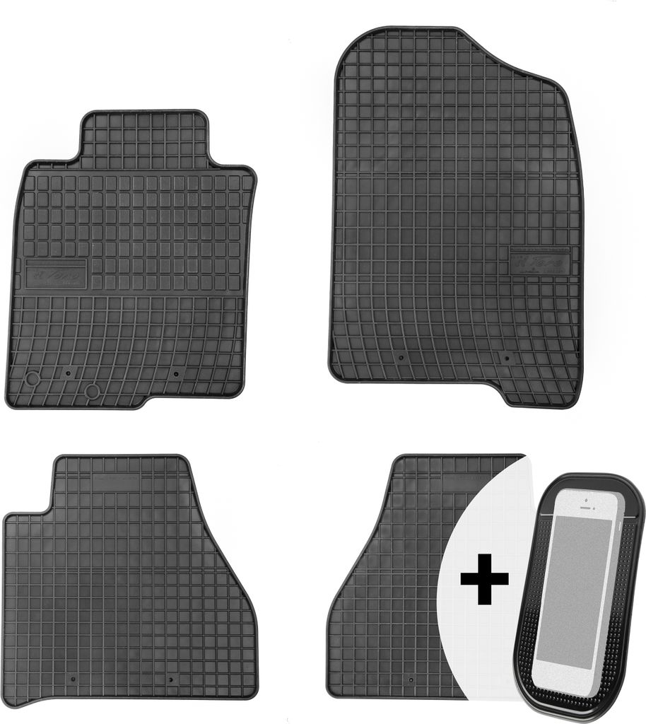 Gummimatten Auto Fußmatten Automatten Passgenau 4-teilig Set - passend für Nissan Navara 2 II 2016-2018