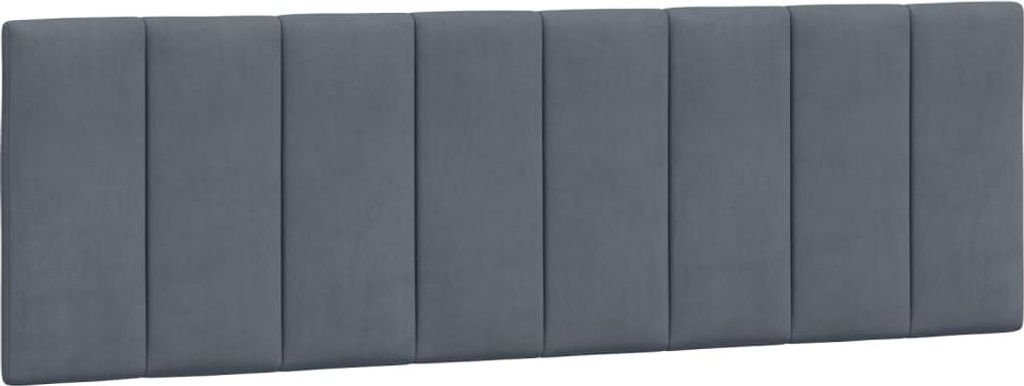 vidaXL Coussin de tête de lit "Hanko" gris foncé 160 cm Image du produit 